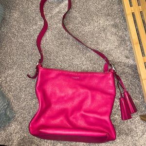 Pink coach purse